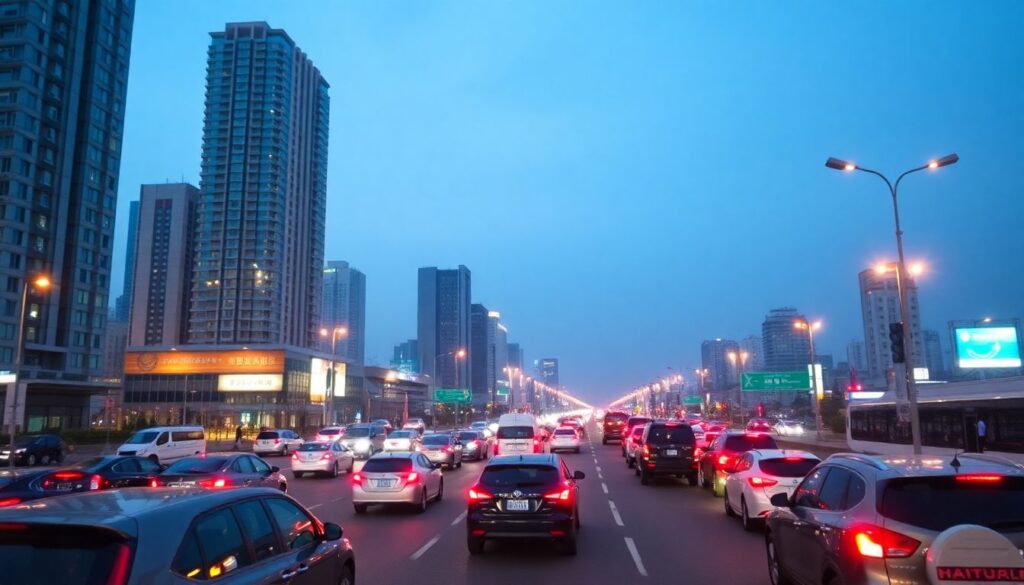 Как связаны пробки и выбросы с качеством воздуха - иллюстрация