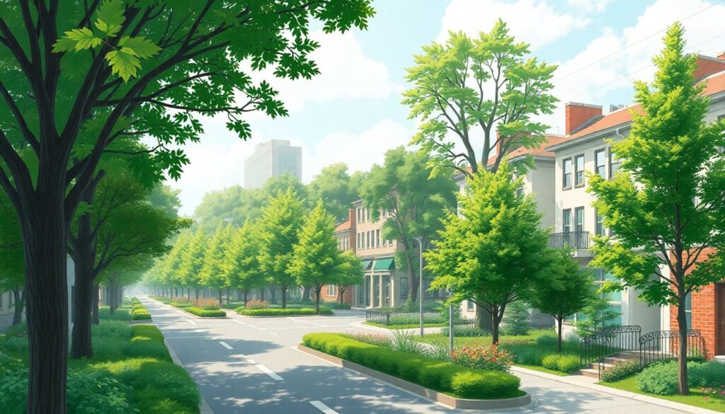 Как связаны зелёные насаждения и микроклимат района - иллюстрация