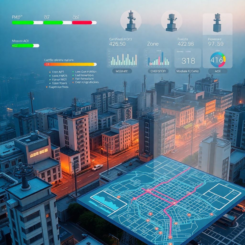 Как оценивать качество воздуха по данным станций мониторинга в городе