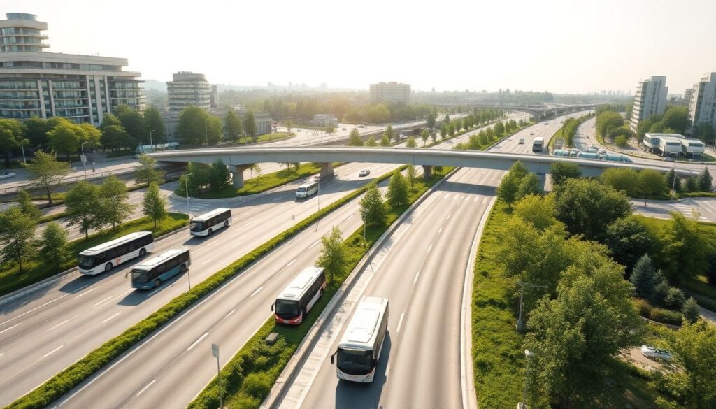 Как транспортная инфраструктура снижает углеродный след района - иллюстрация
