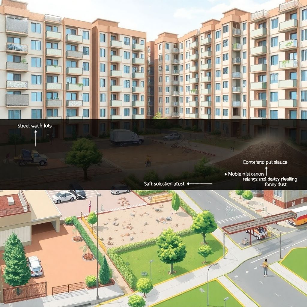 Методы снижения пыли в жилых кварталах: решения для чистого воздуха