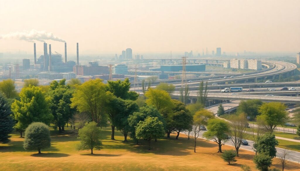 Роль парков в снижении загрязнения воздуха - иллюстрация