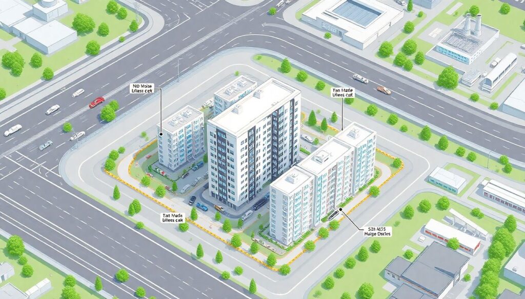 Что такое чистая зона вокруг жилых домов - иллюстрация