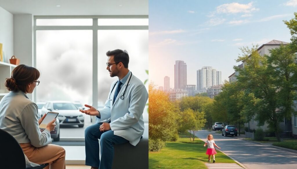 Как выбор района влияет на вероятность заболеваний дыхательных путей - иллюстрация