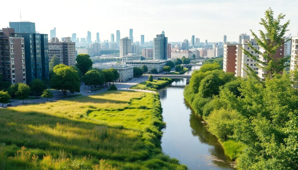 Сравнительный обзор районов по экологическим вопросам - иллюстрация