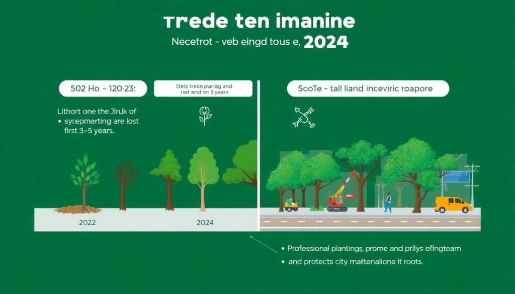Управление городским озеленением ради экологического баланса - иллюстрация