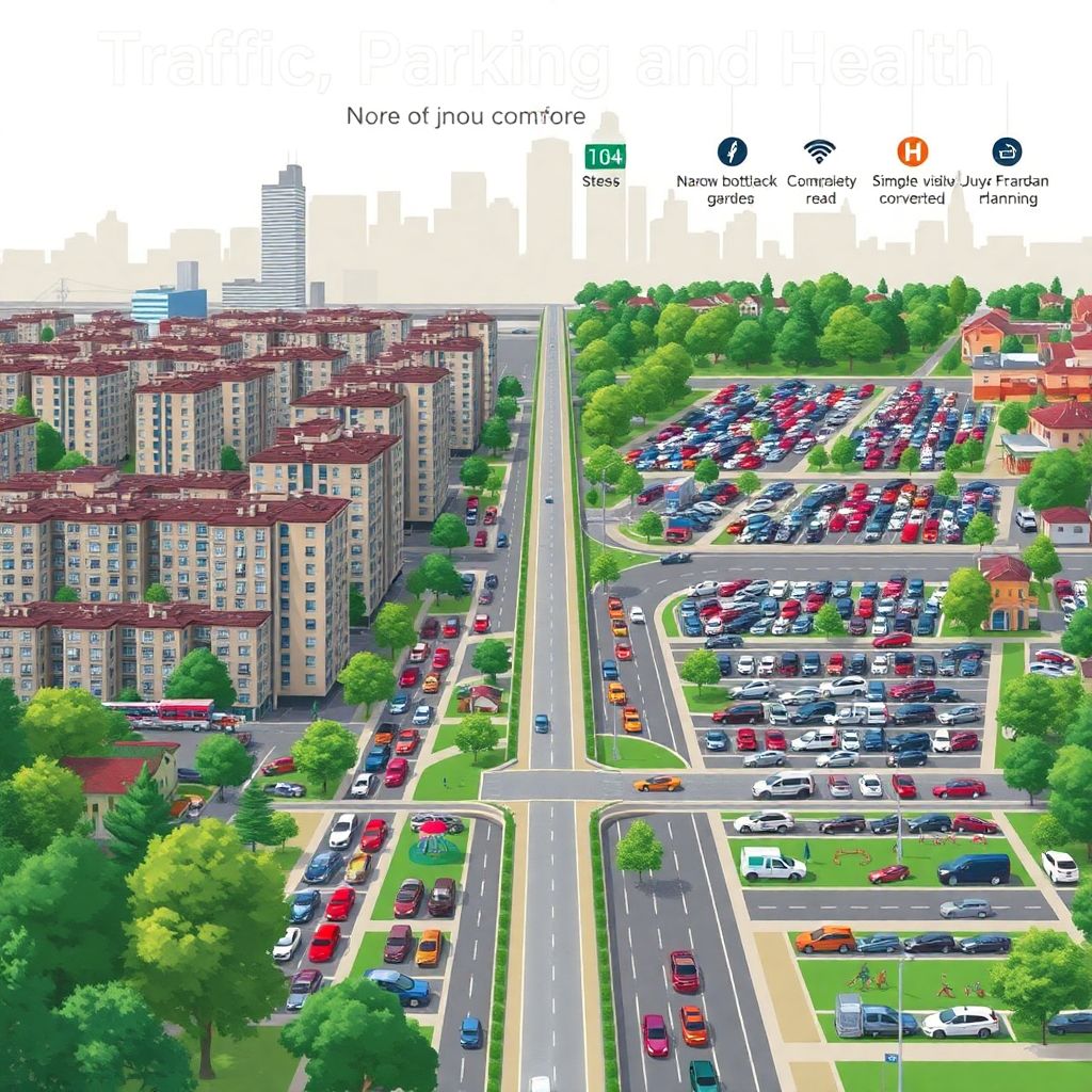 Как выбрать район с минимальной парковкой и пробками для жизни и здоровья