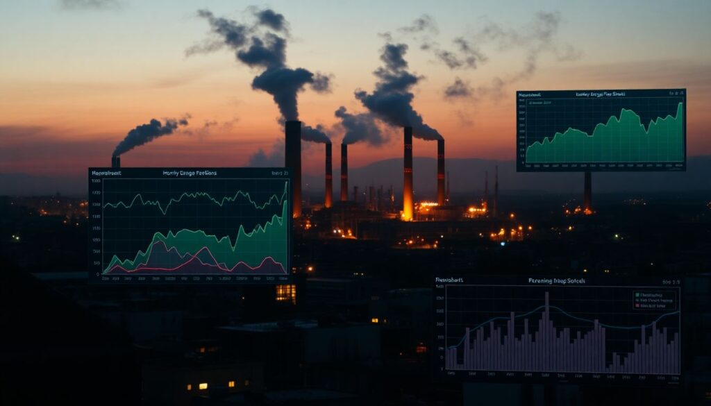 Учимся читать экологические графики по районам - иллюстрация