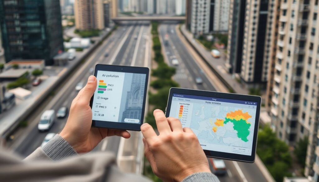 Практические примеры по выбору района с чистым воздухом - иллюстрация