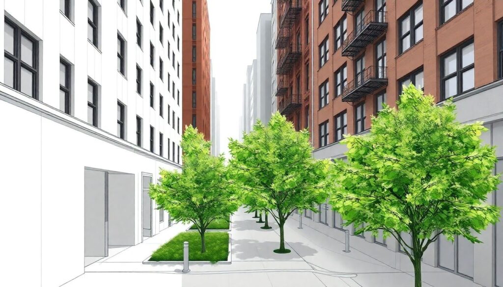 Особенности экологического обустройства исторических районов - иллюстрация