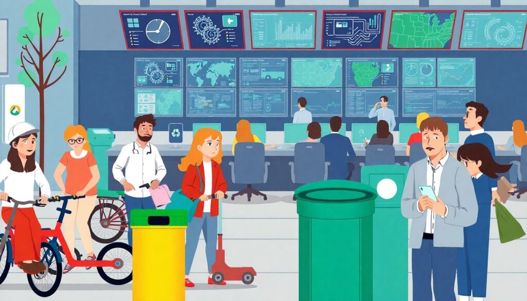 Путеводитель по экологическим сервисам города для жителей районов - иллюстрация