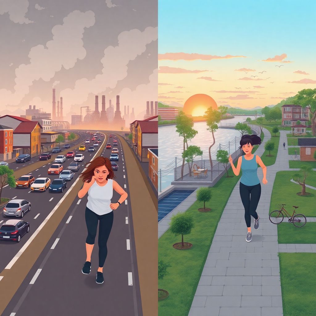 Фитнес и прогулки на свежем воздухе: как на них влияет экология района