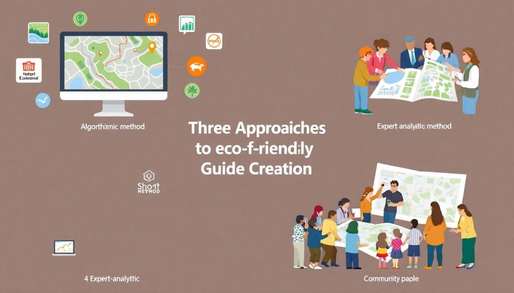 Экологический гид по районам для бегунов и велосипедистов - иллюстрация