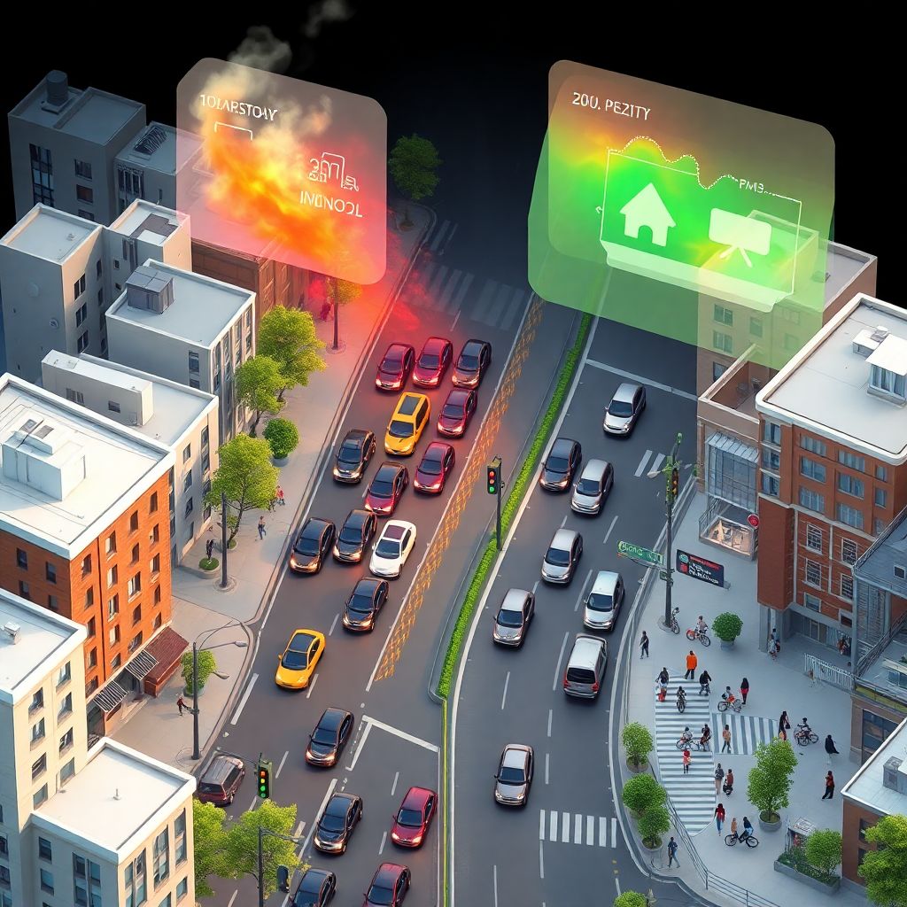 Как управлять транспортной нагрузкой города для снижения загрязнения воздуха