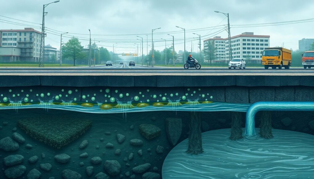 Как транспортная инфраструктура влияет на качество воды в городе - иллюстрация
