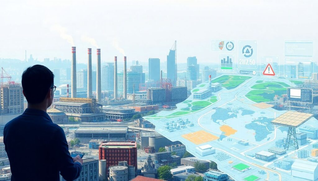 Влияние объектов индустриального назначения на экологию близлежащих домов - иллюстрация