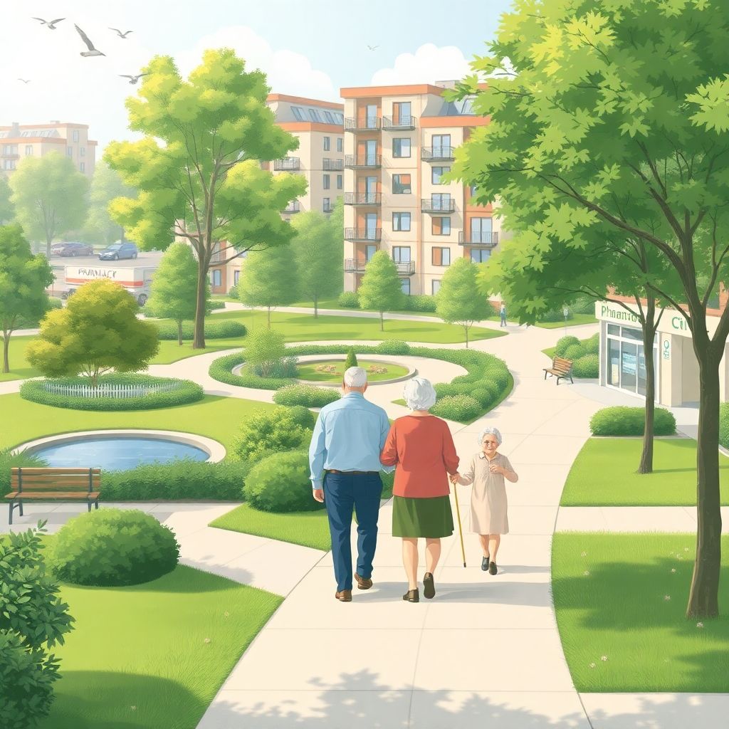 Экологический потенциал микрорайона для комфортной жизни старшего поколения