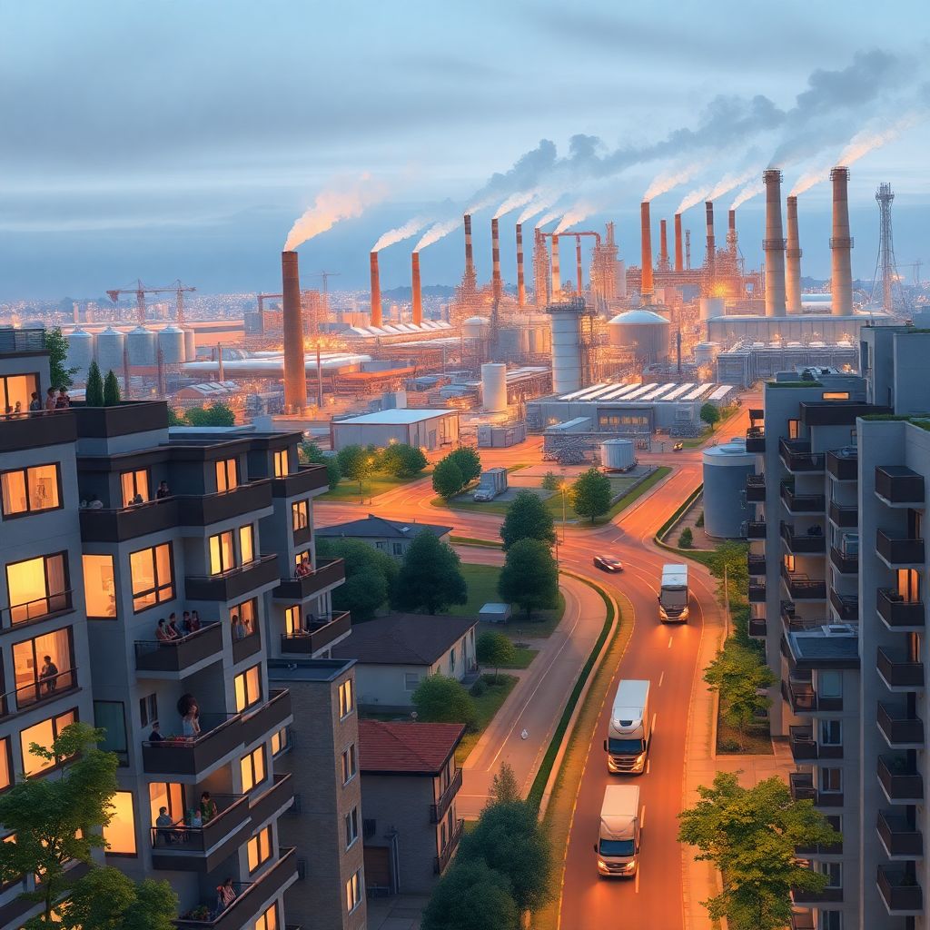 Влияние объектов индустриального назначения на экологию близлежащих домов